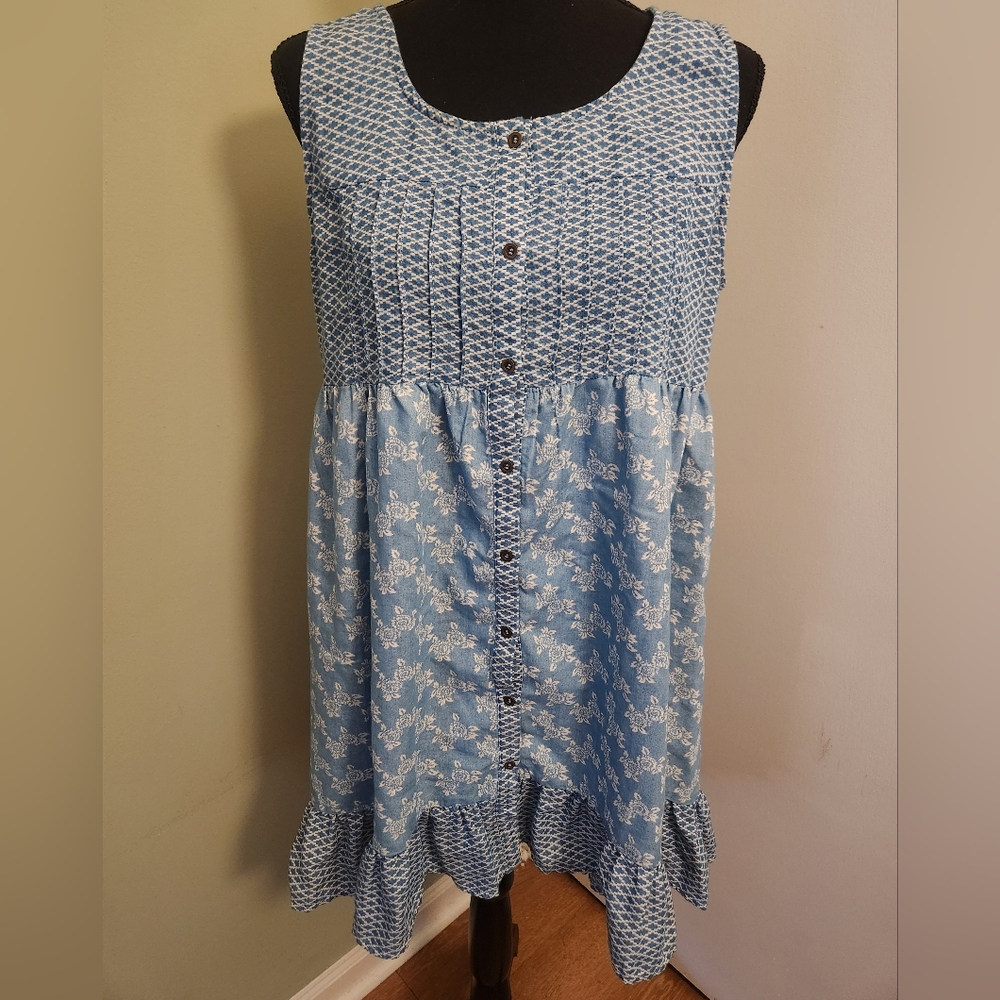Kori America Blue Spring Dress Medium